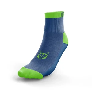 OTSO Multisport Socks Low Cut - Electric Blue & Fluo Green
