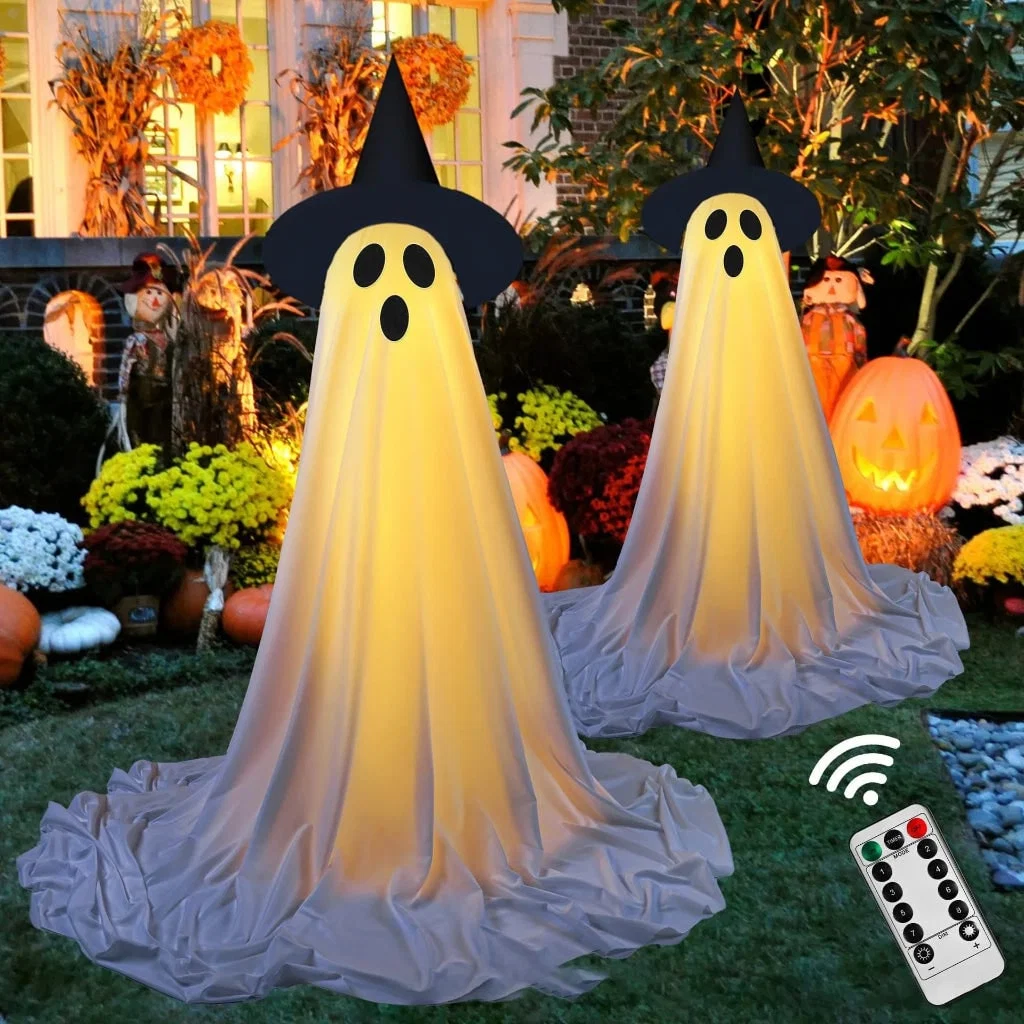 Decorazione Halloween Set Fantasmi Esposizione Esterno - Image 2