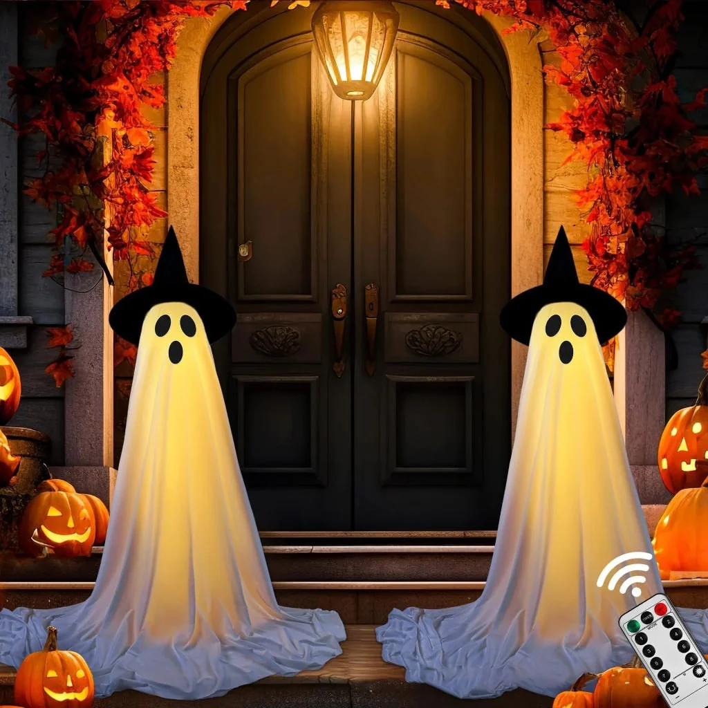 Decorazione Halloween Set Fantasmi Esposizione Esterno - Image 3