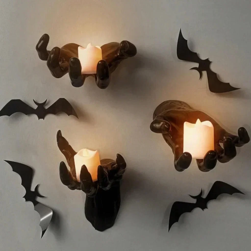 Decorazione Halloween Set Mani Arredo Spettrale - Image 5
