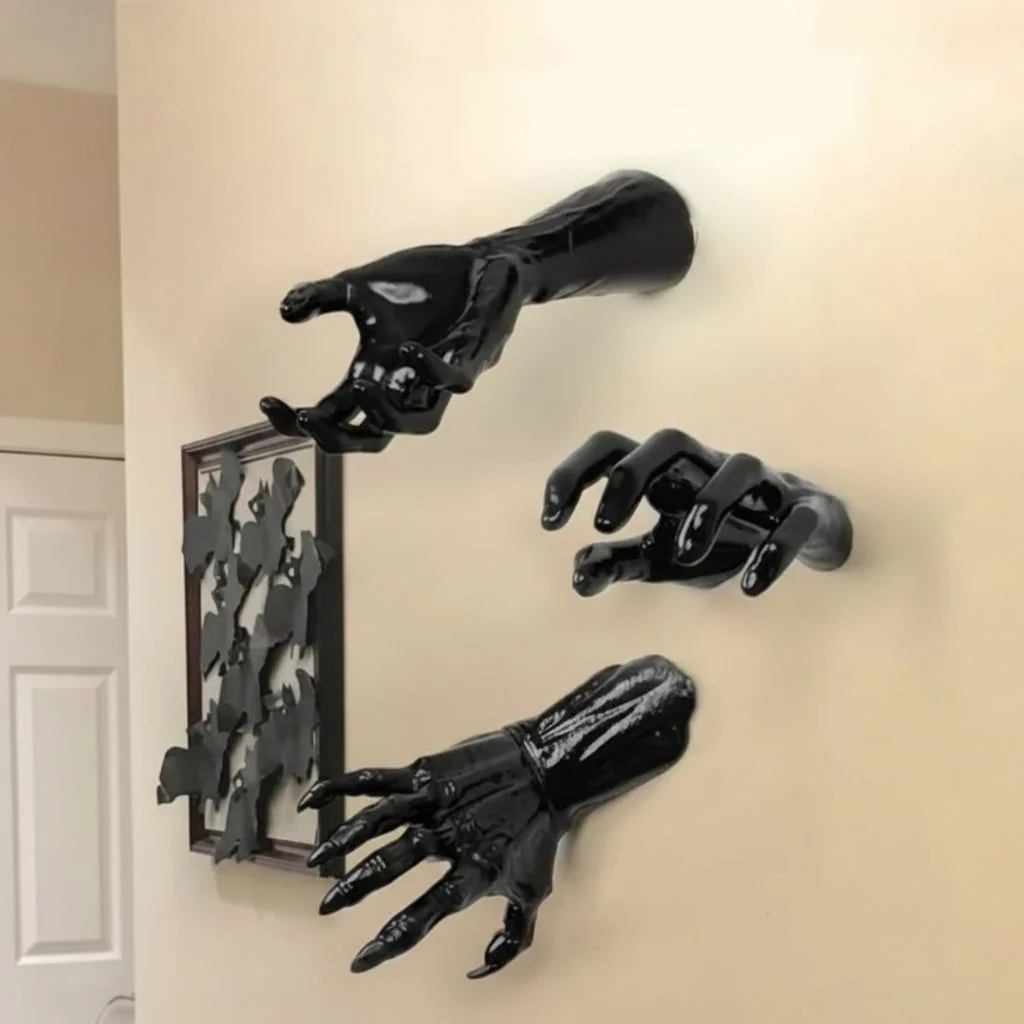 Decorazione Halloween Set Mani Arredo Spettrale - Image 6
