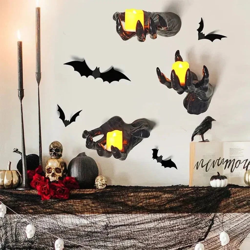 Decorazione Halloween Set Mani Arredo Spettrale - Image 7