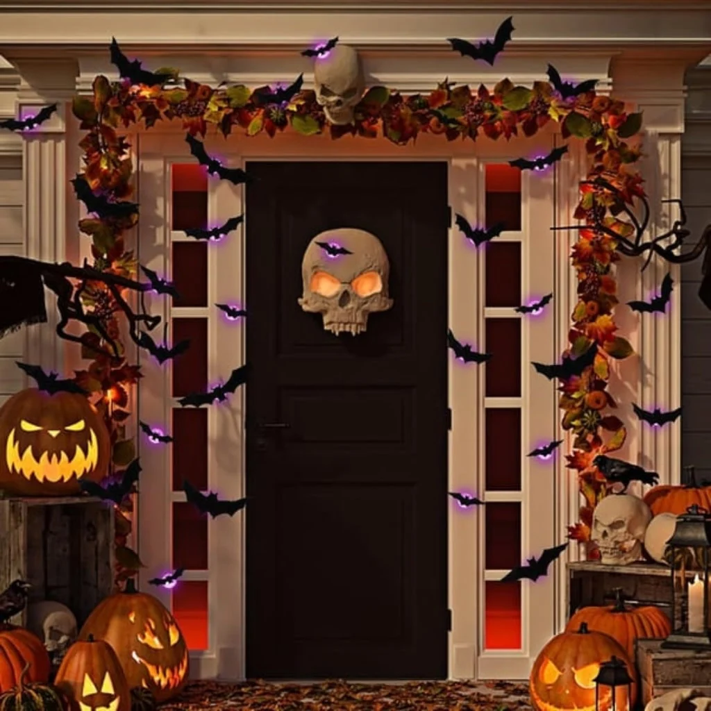 Decorazione Halloween Set Pipistrelli Parete Festivo - Image 4
