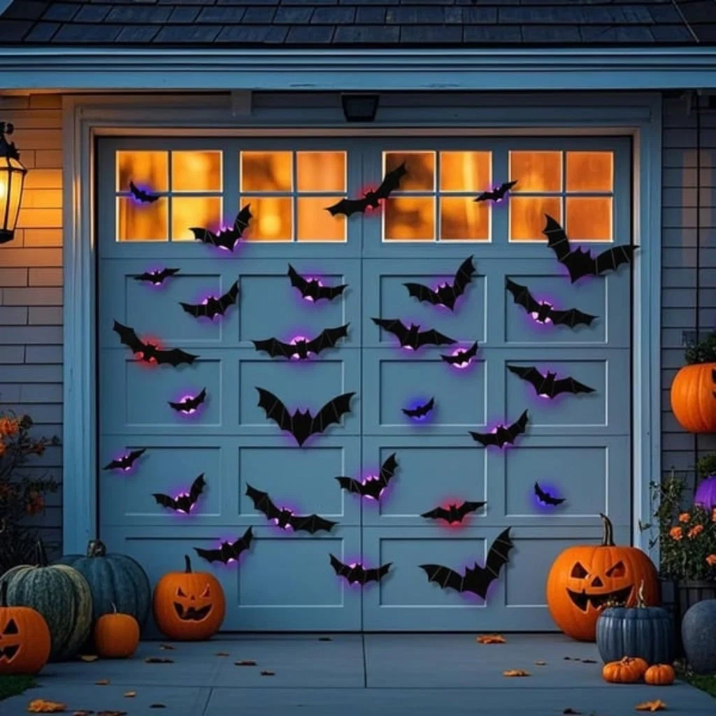 Decorazione Halloween Set Pipistrelli Parete Festivo - Image 5