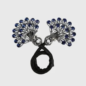 Haarclip Vintage Pauw Strass Elegant Accessoire Opgestoken Haar