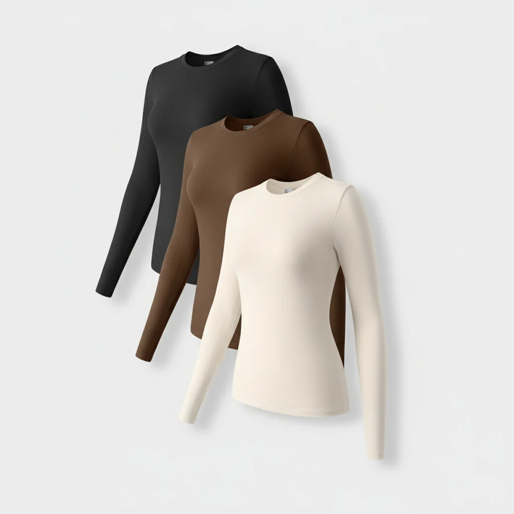 Damesshirt Lange Mouwen Stretch Slim Fit - Image 4