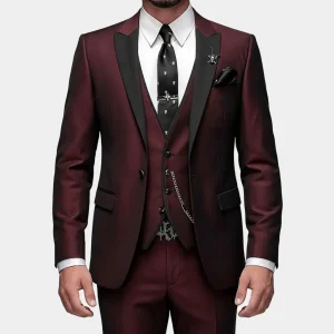 Driedelig Herenpak Zakelijke Blazer Gilet Pantalon Set
