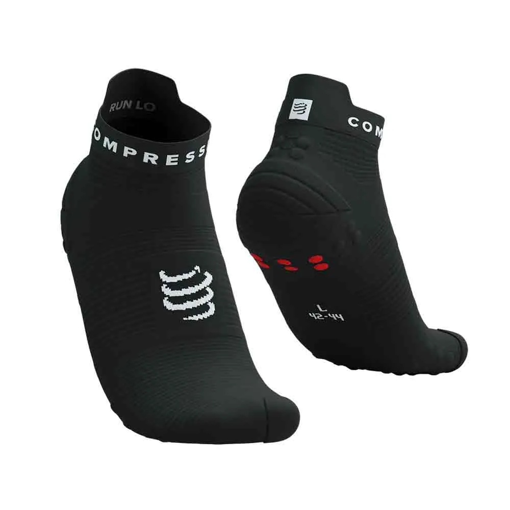 Compressport Pro Racing V4.0 Run Low - Black/White