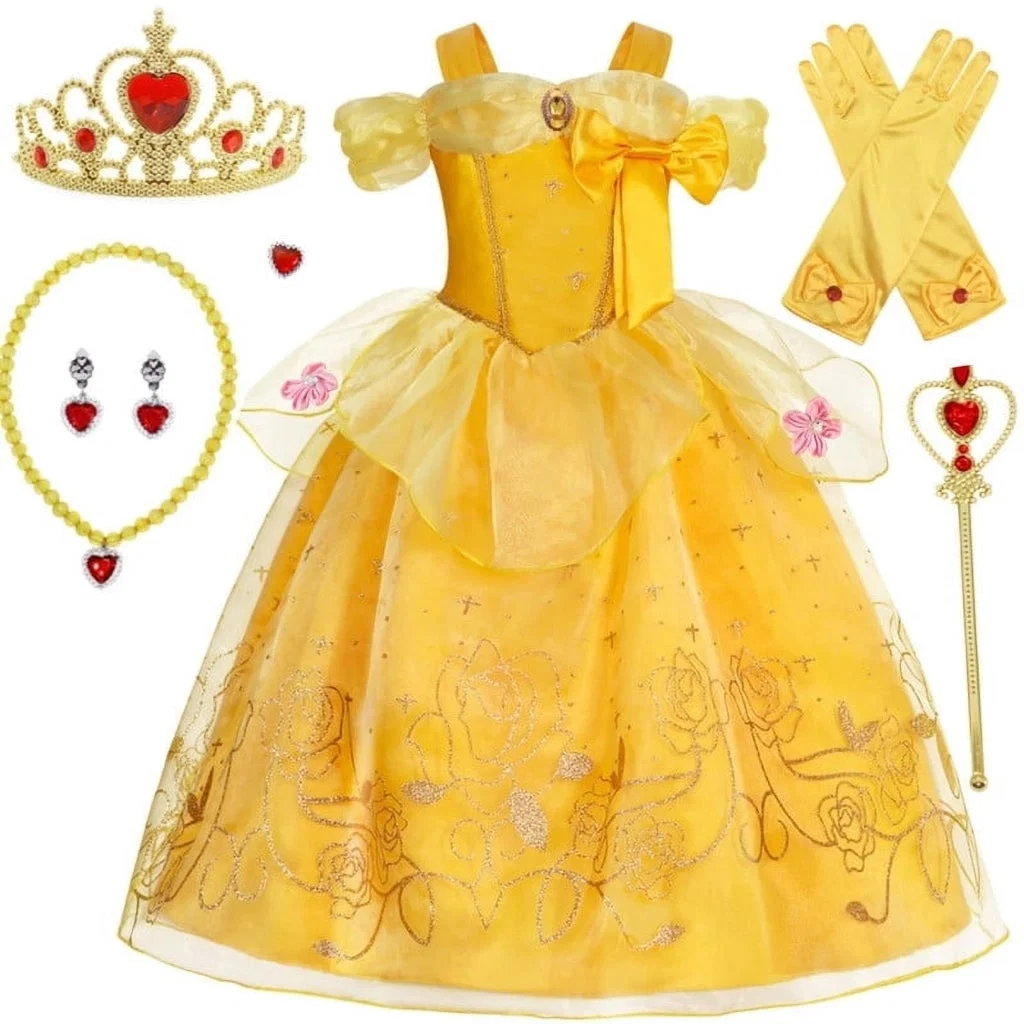 Halloween Costume Principessa Abito Festa Bambini - Image 3