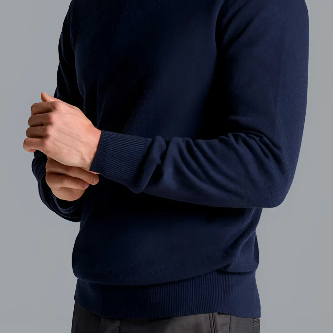 Uomo Maglione Elegante Girocollo Invernale Casual - Image 5