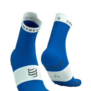 Compressport Pro Racing Socks V4.0 Run High - Princess Blue / White
