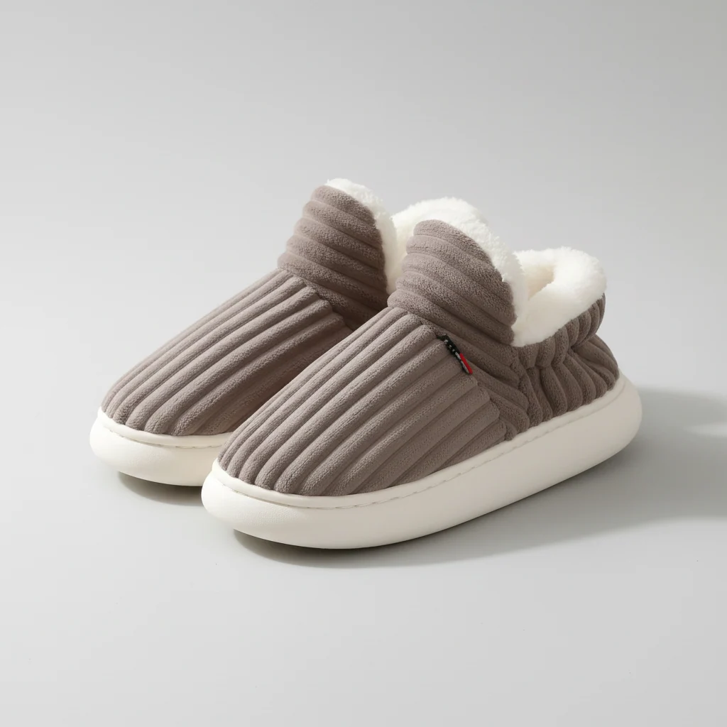 Scarpe Pantofole Fodera Peluche Calda - Image 3