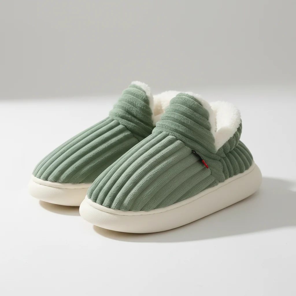 Scarpe Pantofole Fodera Peluche Calda - Image 6