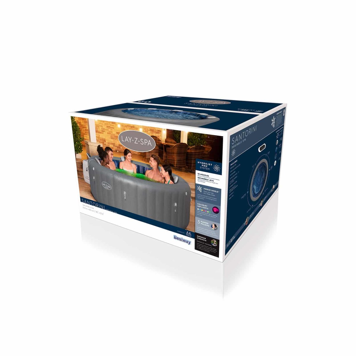 Spa de Hidromassagem Insuflável Lay-Z-Spa® Santorini HydroJet Pro™ 5-7 Pessoas - Image 7
